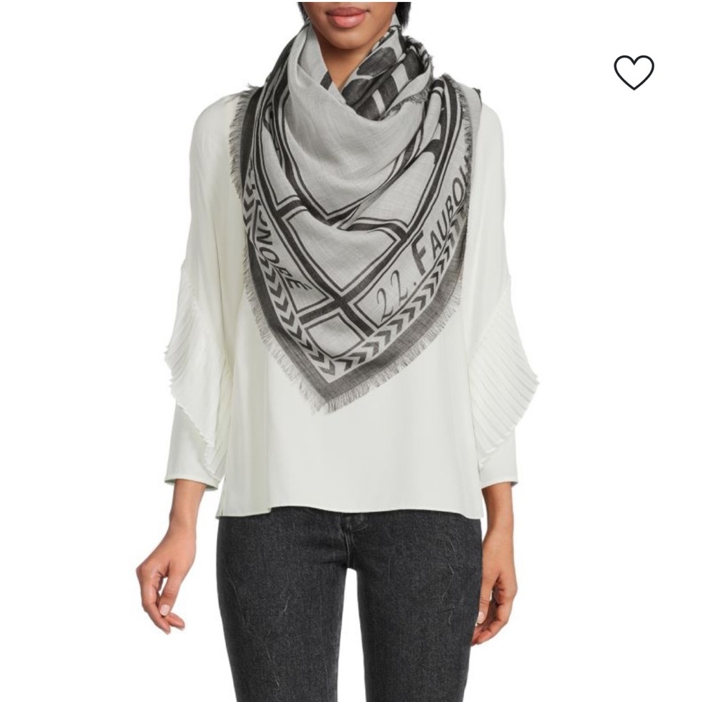 Lanvin Virgin Wool & Silk Scarf